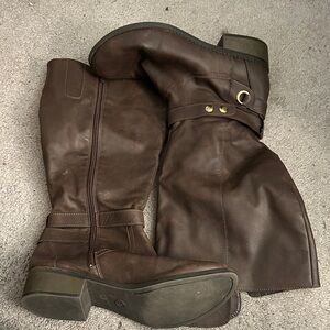 Brown Knee-High Boots